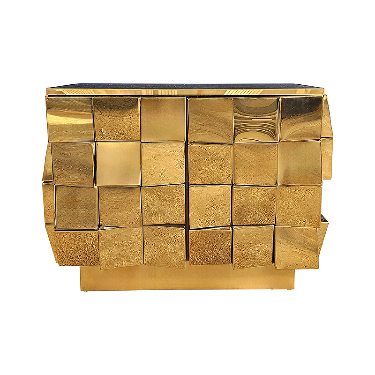 Credenza a due ante ottone, anni '90 1