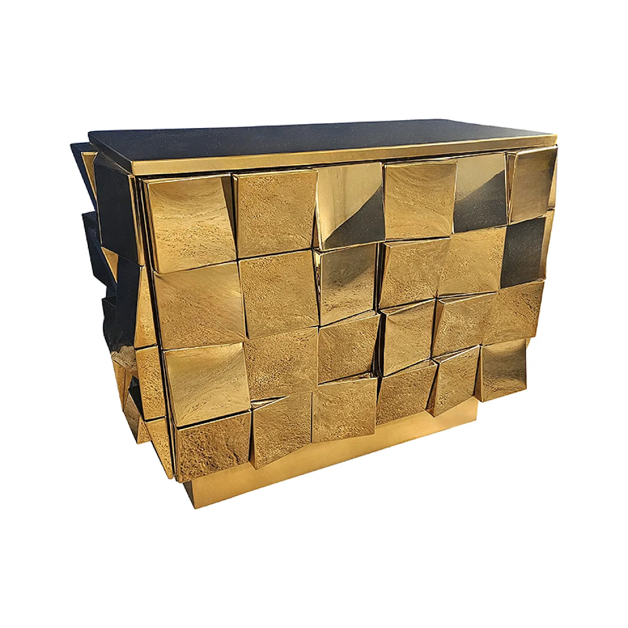 Credenza a due ante ottone, anni '90 2