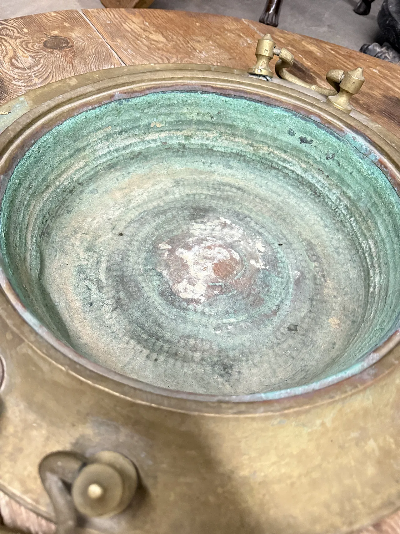 Braciere sud Italia, rame e legno, '800 3