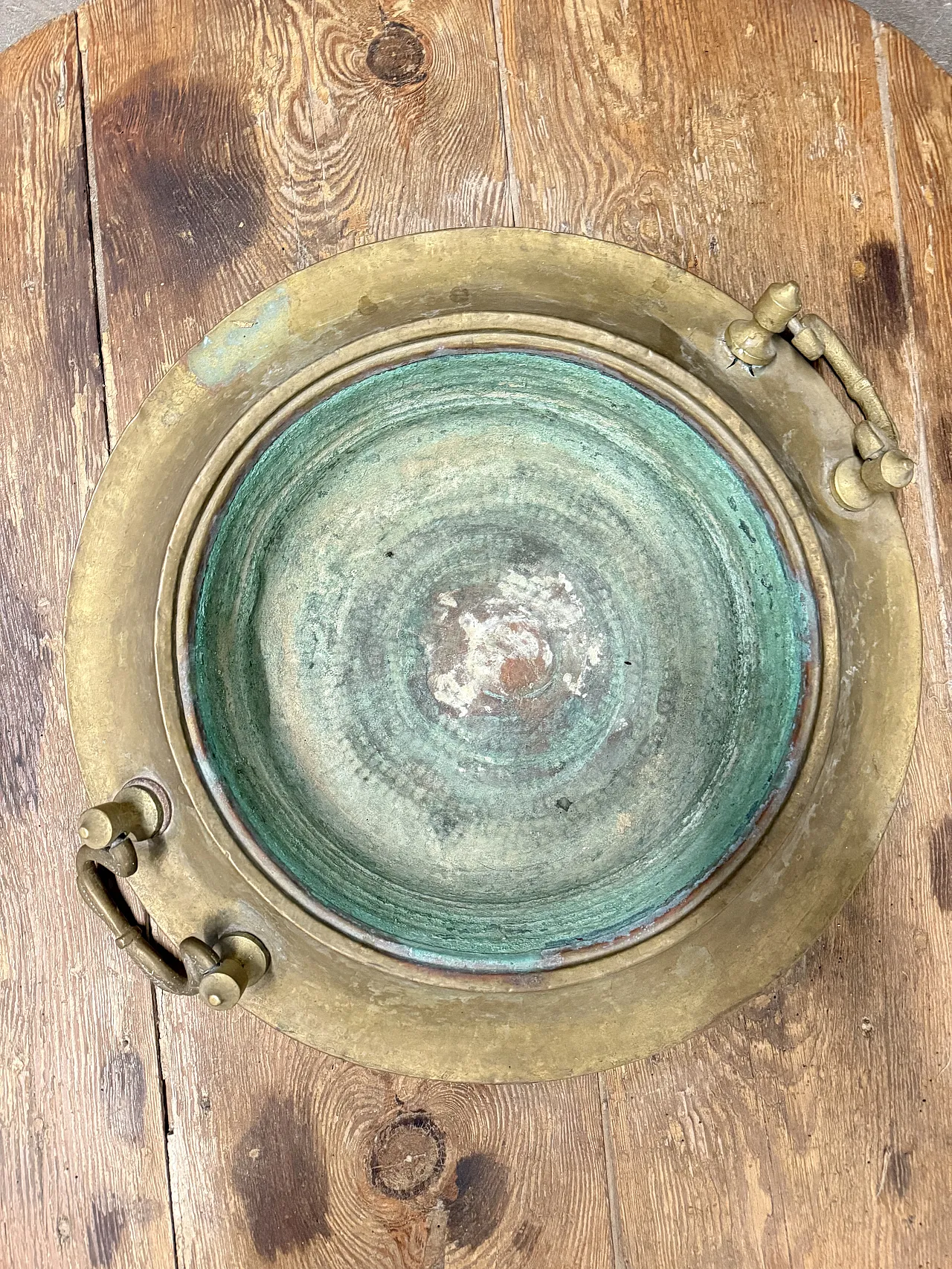 Braciere sud Italia, rame e legno, '800 9