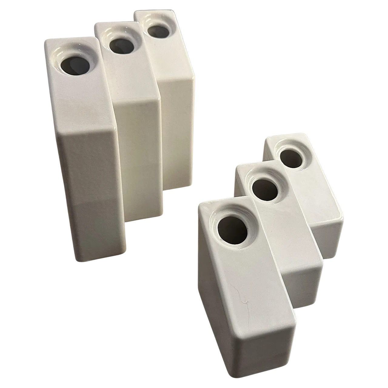 Coppia di vasi in ceramica di Enzo Bicchioli per Il Picchio, anni '70 11