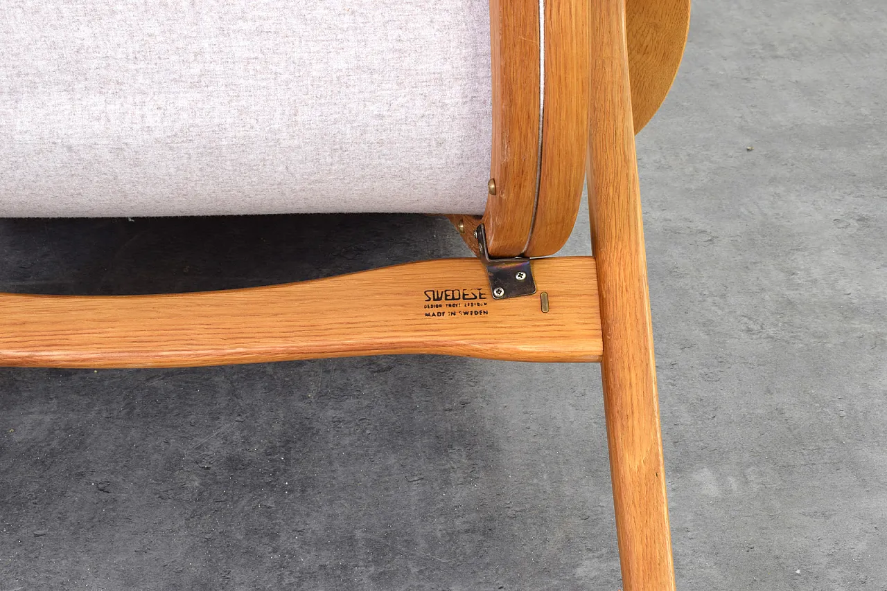 Mid-Century Lamino Easy Chair by Yngve Ekström for Swedese, 1950s 11