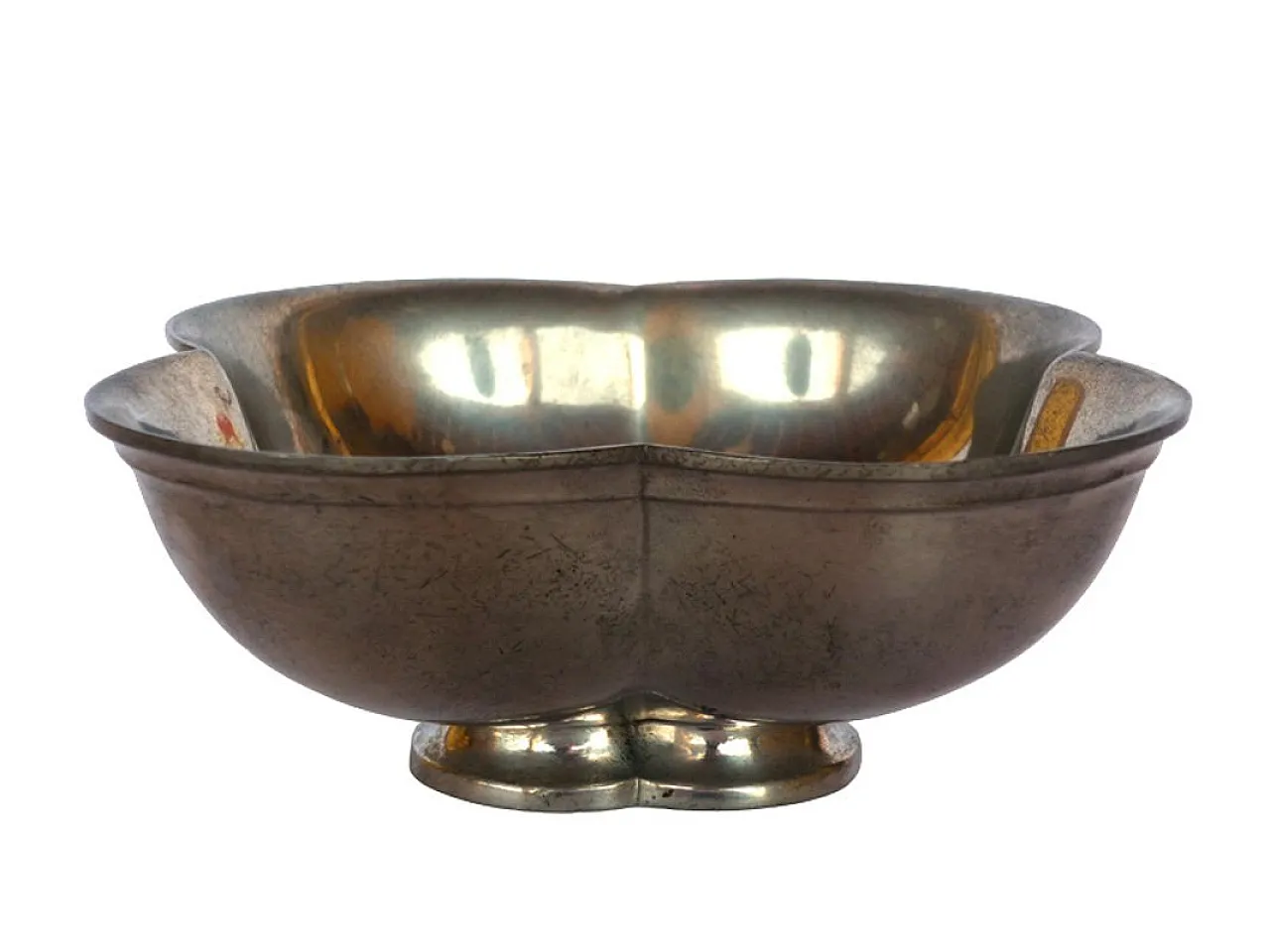 Scodella Art Deco in peltro di Just Andersen, anni '30 1