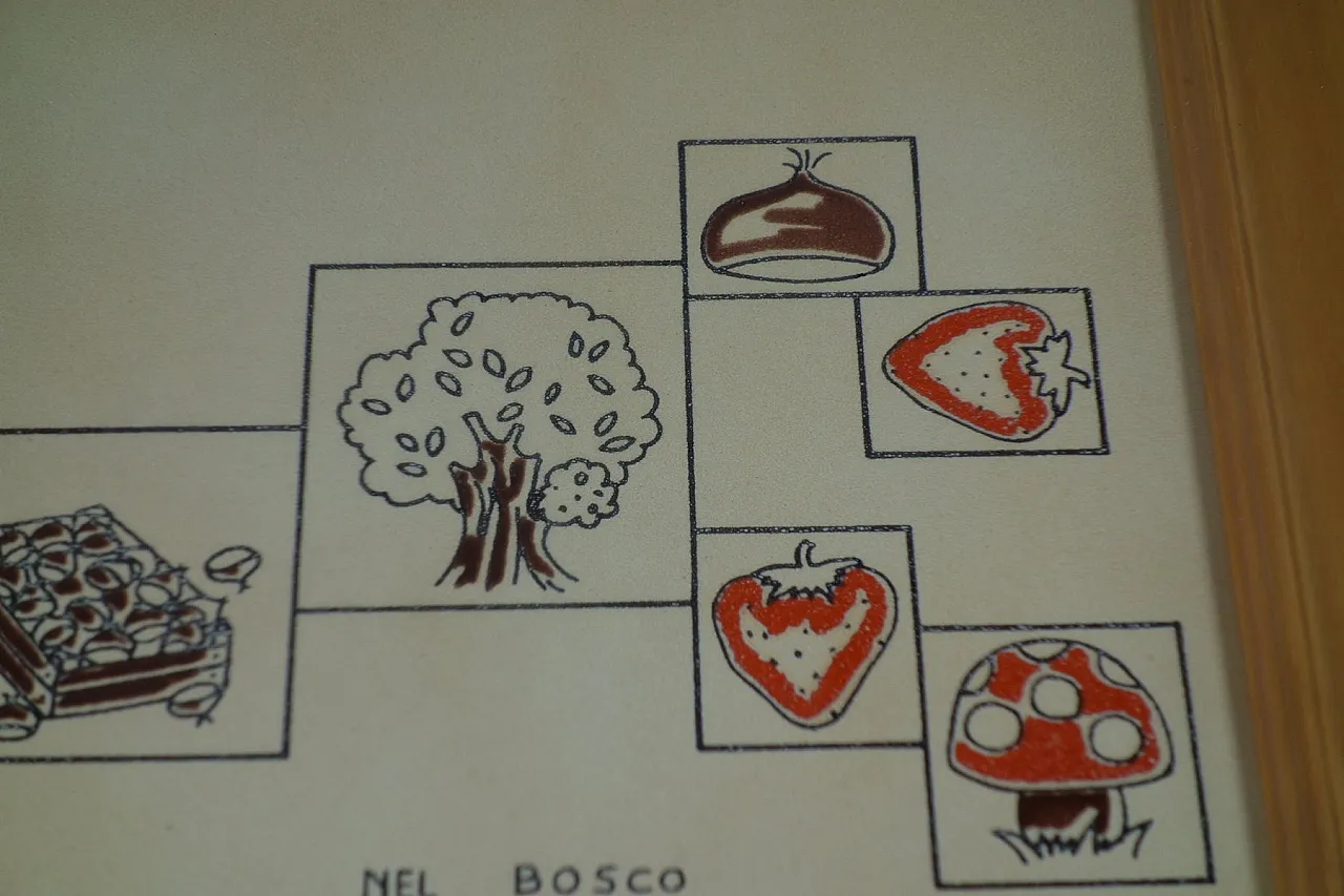 3 Piastrelle Art Naif in ceramica dipinta con verdure, anni '70 9