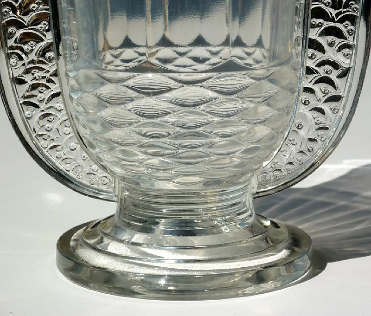 Vaso Art Déco Romeo di Luxval-Val Saint Lambert, anni '30 7