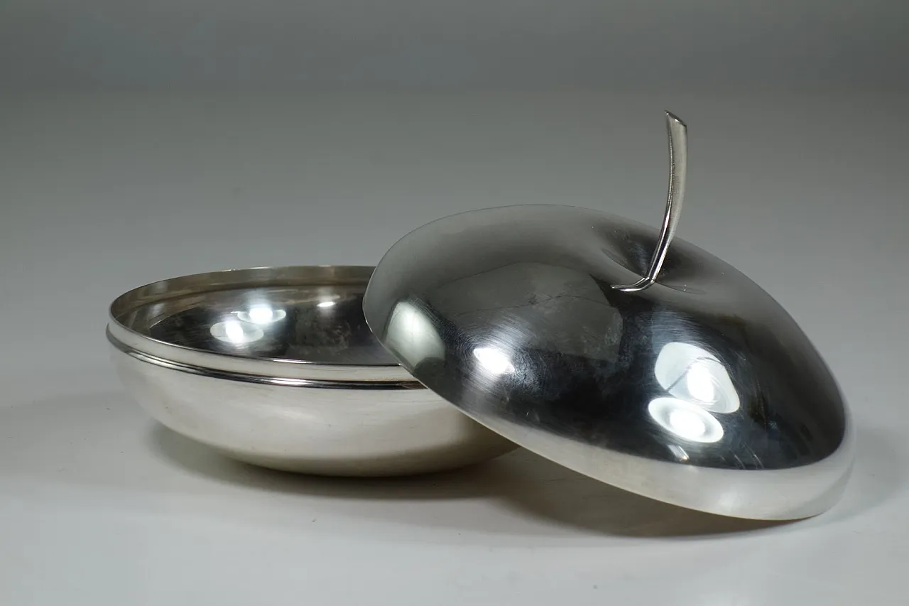 Scatola ciliegia in metallo di Lino Sabattini per Christofle, anni '50 3