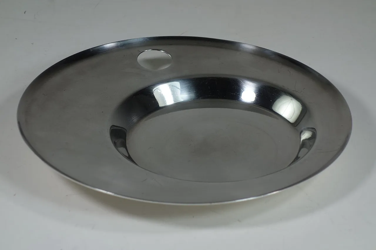 Piatto in metallo argentato di Christofle, anni '50 2