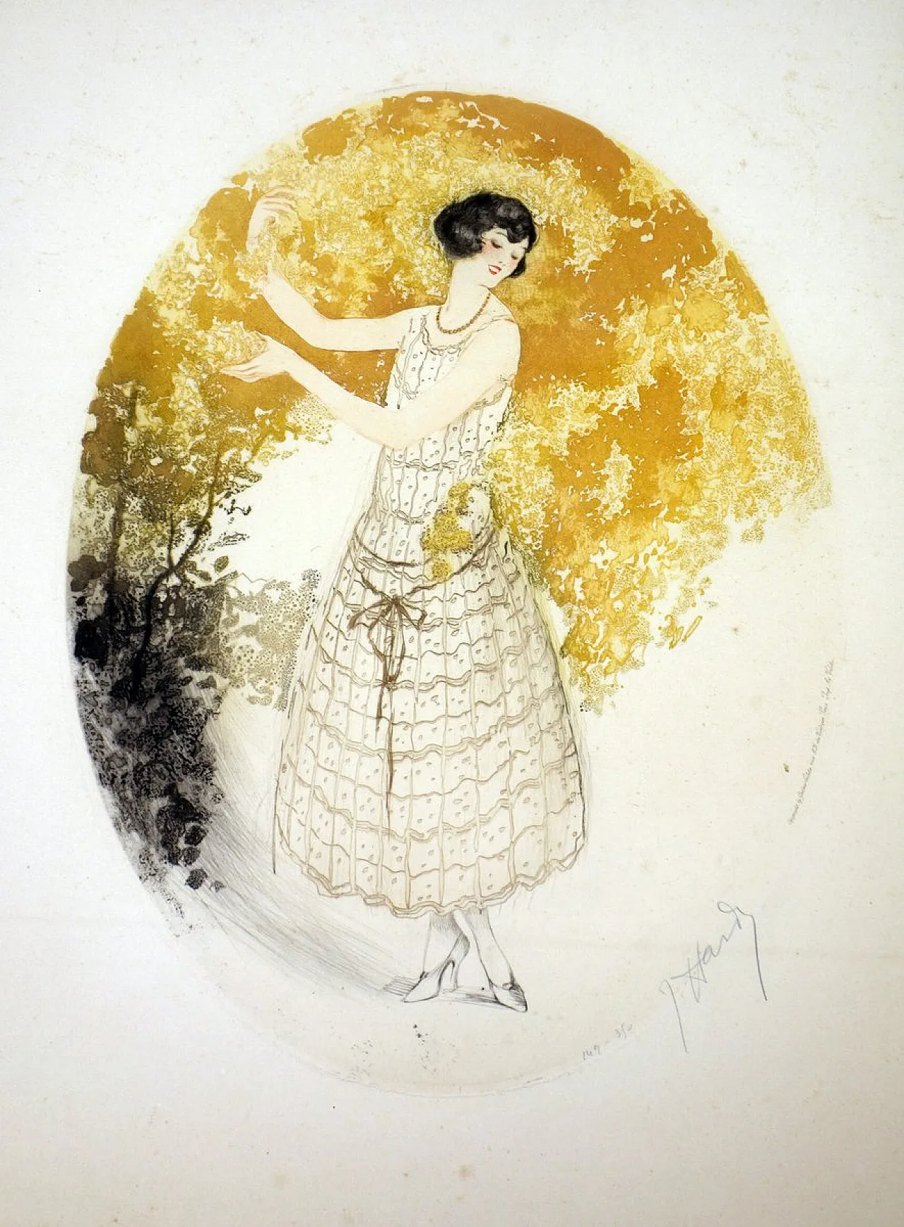 Jean Hardy, composizione Art Deco Luis Icart School, anni '20 2