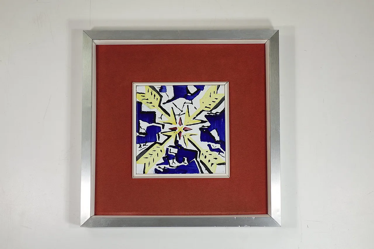 Coppia di piastrelle in ceramica di Salvador Dalì, anni '50 2