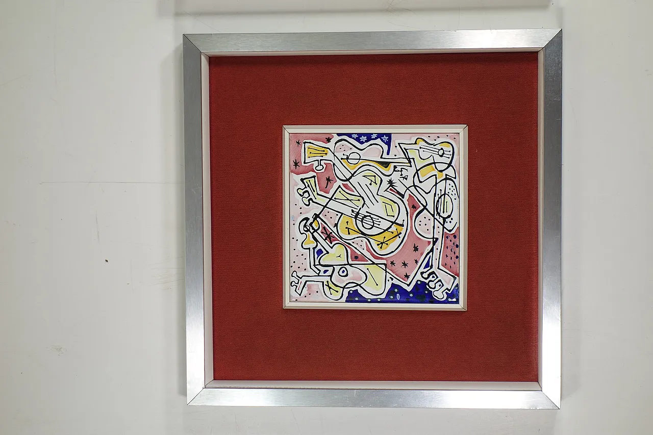 Coppia di piastrelle in ceramica di Salvador Dalì, anni '50 3