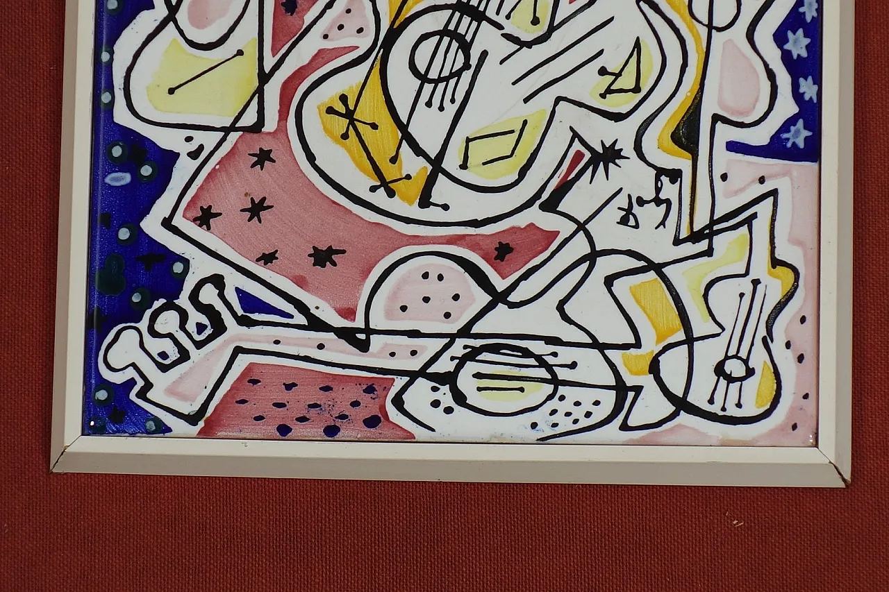 Coppia di piastrelle in ceramica di Salvador Dalì, anni '50 5