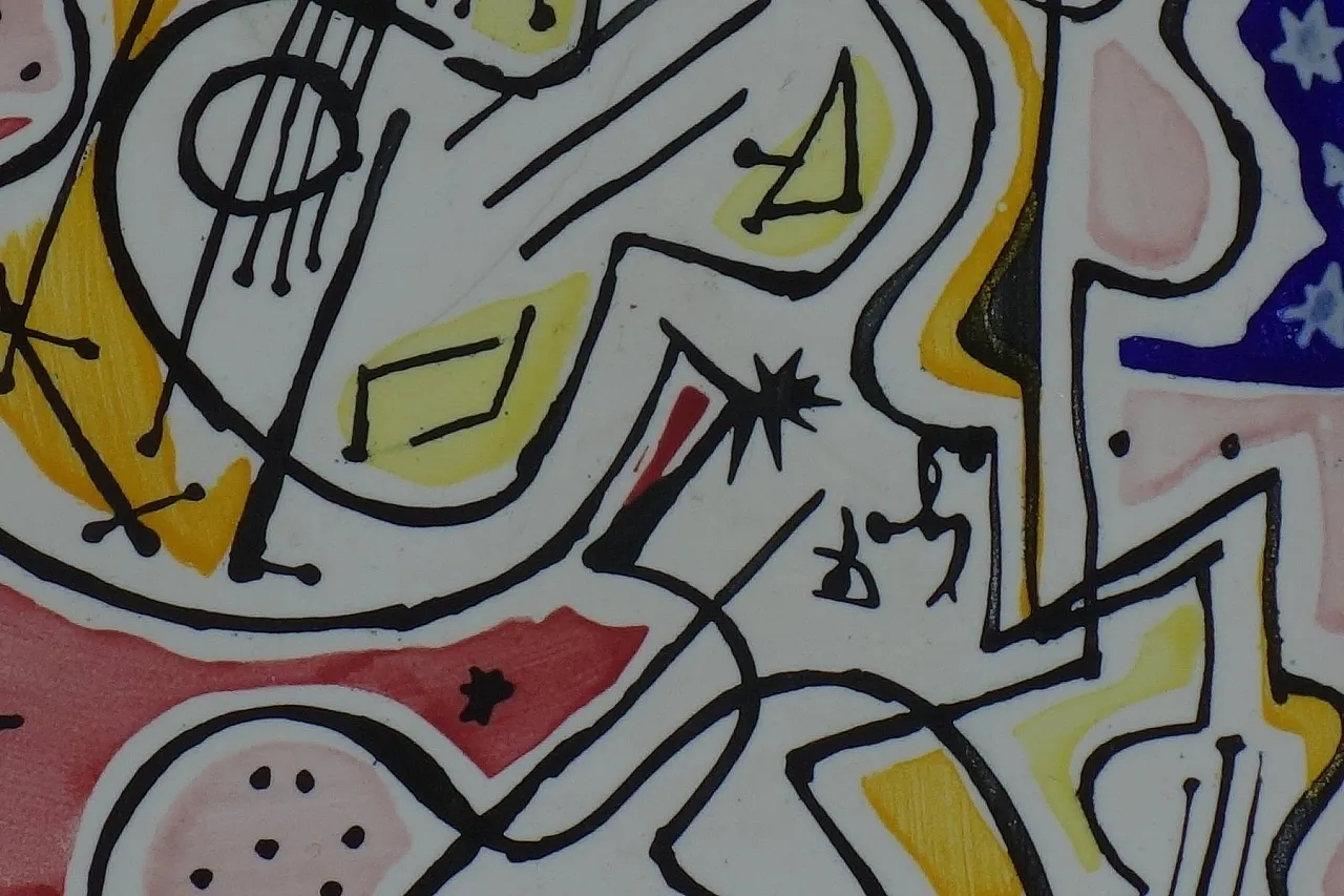 Coppia di piastrelle in ceramica di Salvador Dalì, anni '50 6