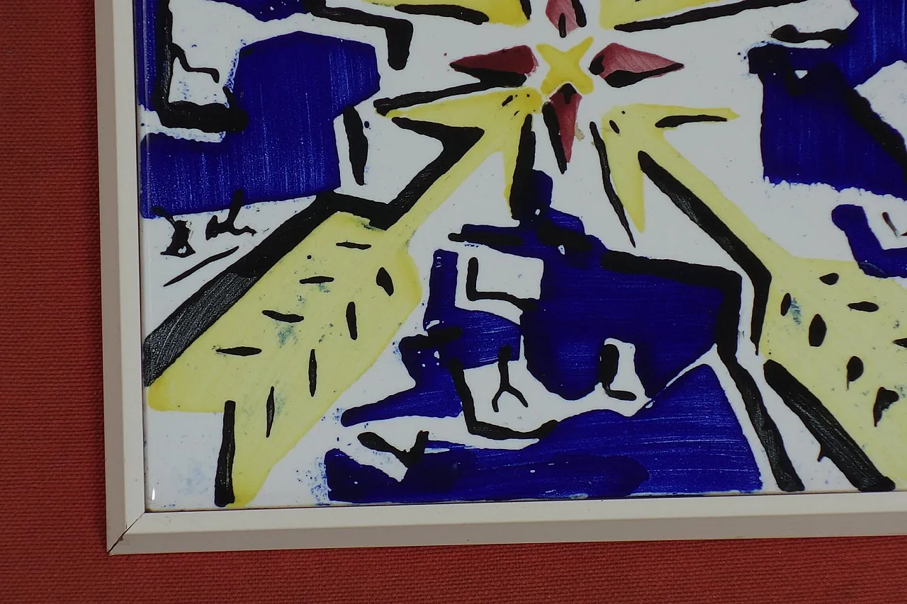 Coppia di piastrelle in ceramica di Salvador Dalì, anni '50 7