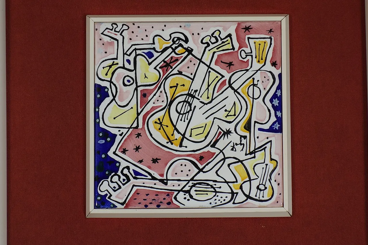 Coppia di piastrelle in ceramica di Salvador Dalì, anni '50 8