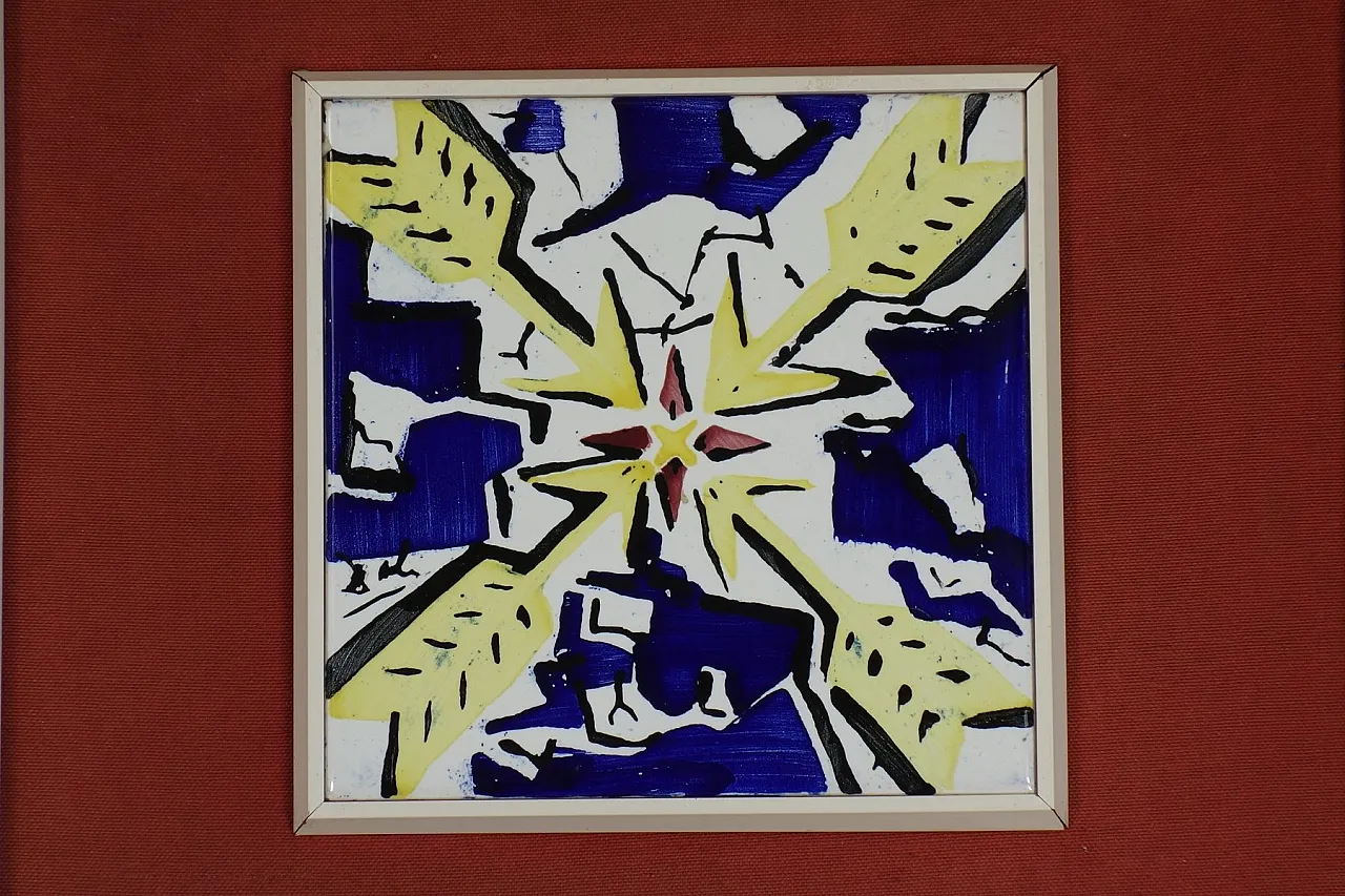 Coppia di piastrelle in ceramica di Salvador Dalì, anni '50 9