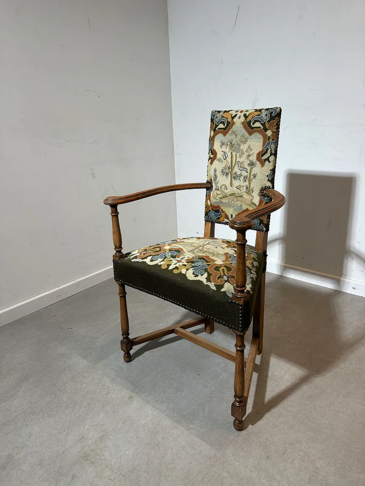 Armchairs with tapestry upholstery, 20th century 2