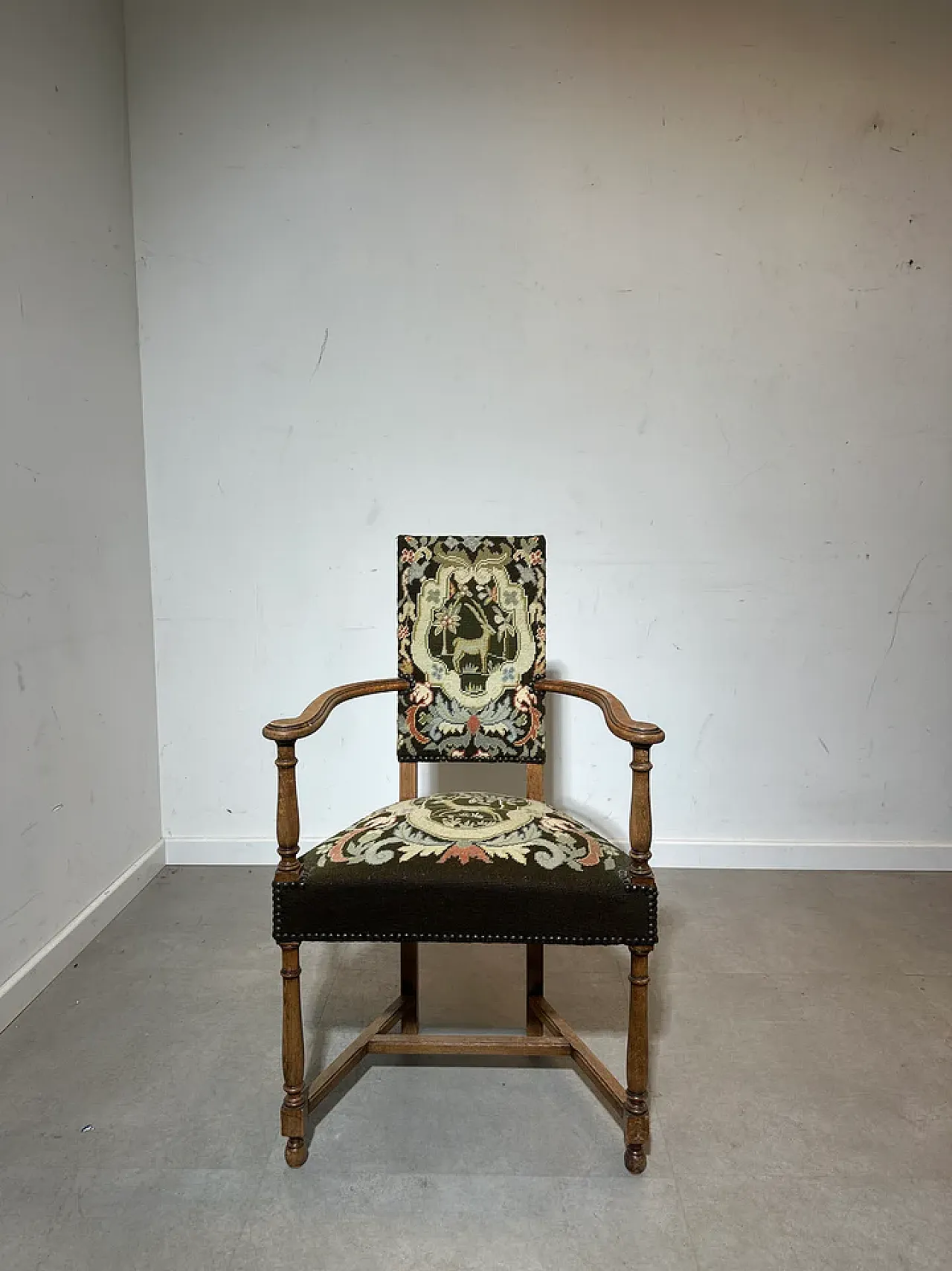 Armchairs with tapestry upholstery, 20th century 3