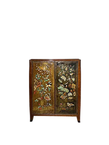 Oriental lacquered cabinet, 20th century