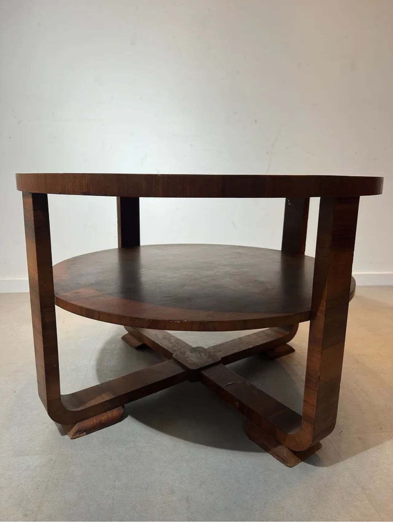 Tavolino Art Déco in radica, anni '30 4