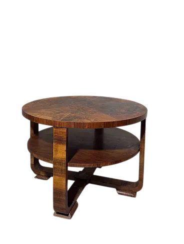 Tavolino Art Déco in radica, anni '30