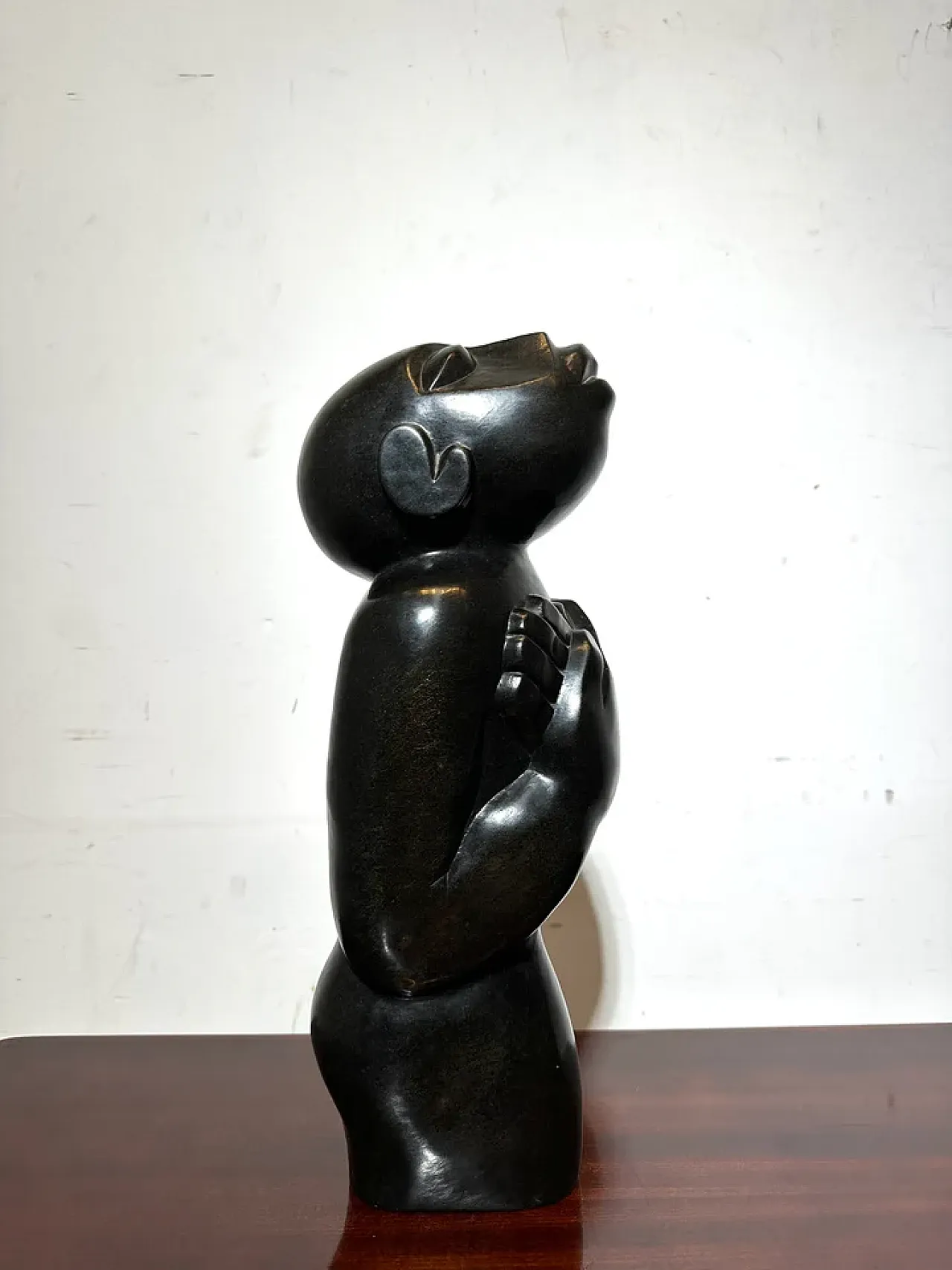 Abstract African sculpture in soapstone, 20th century 1