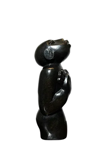 Scultura astratta africana in pietra ollare, '900