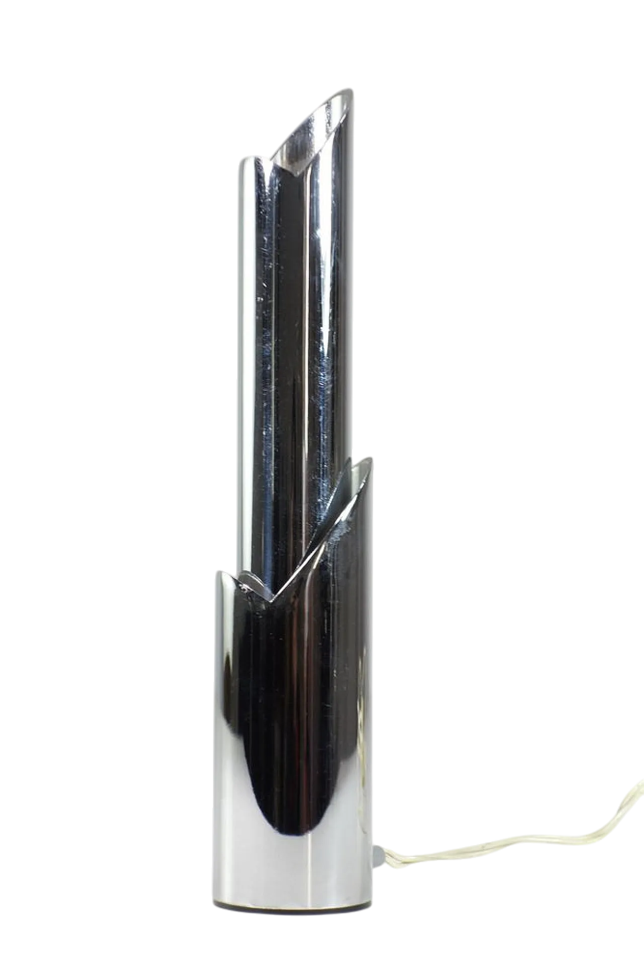 Lampada da tavolo Space Age in metallo cromato, anni '60 10