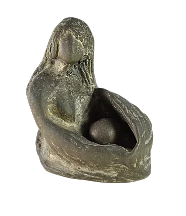 Scultura in bronzo di donna, anni '70