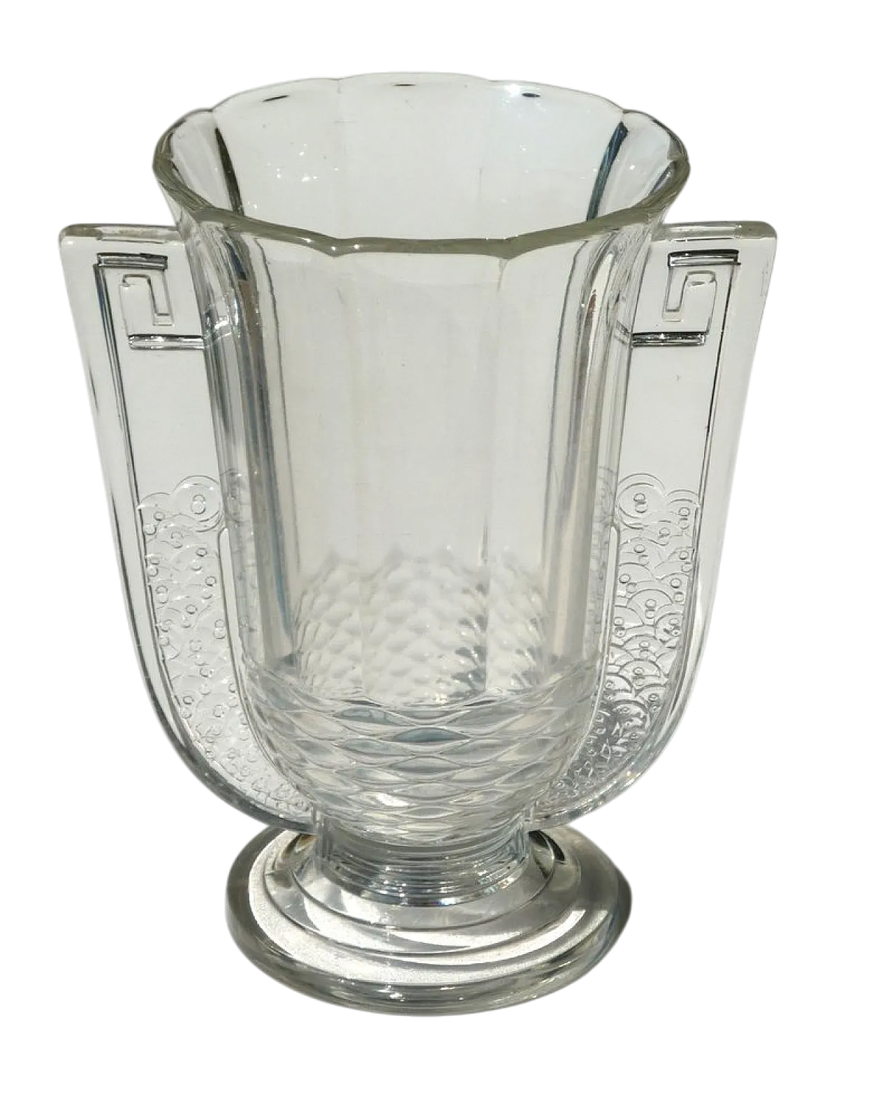 Vaso Art Déco Romeo di Luxval-Val Saint Lambert, anni '30 8