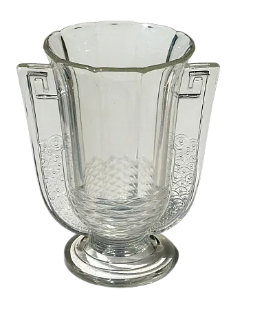 Vaso Art Déco Romeo di Luxval-Val Saint Lambert, anni '30