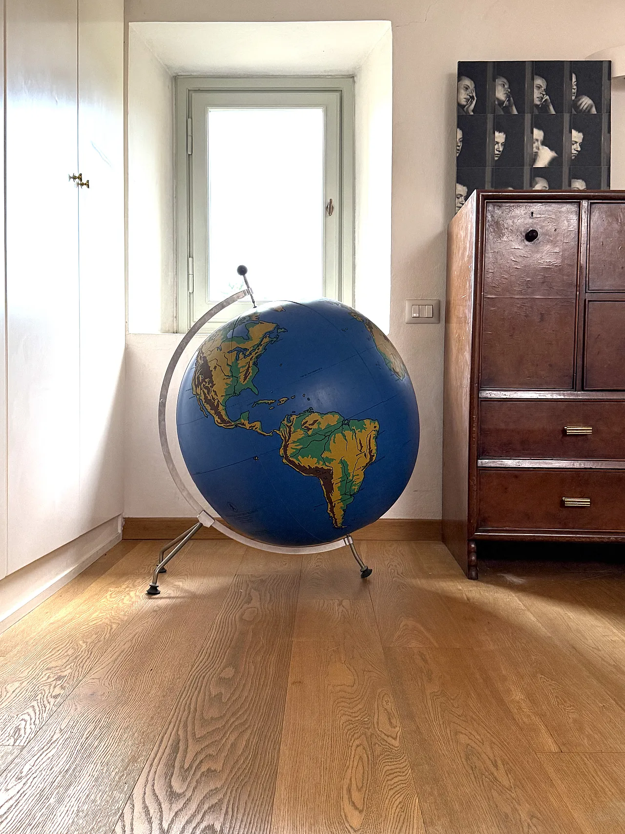 Schul Knickmann, mappamondo gonfiabile da pavimento, Germania 1950 4