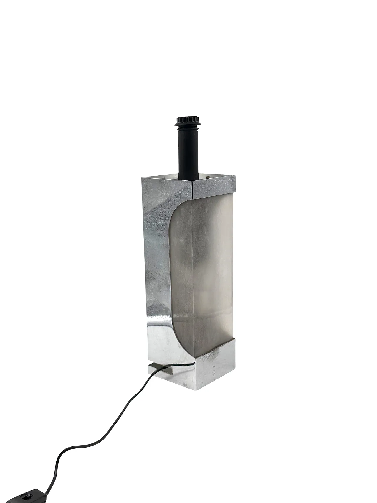 Base chromed table lamp Hollywood Regency, Luci Italia, 1970 5