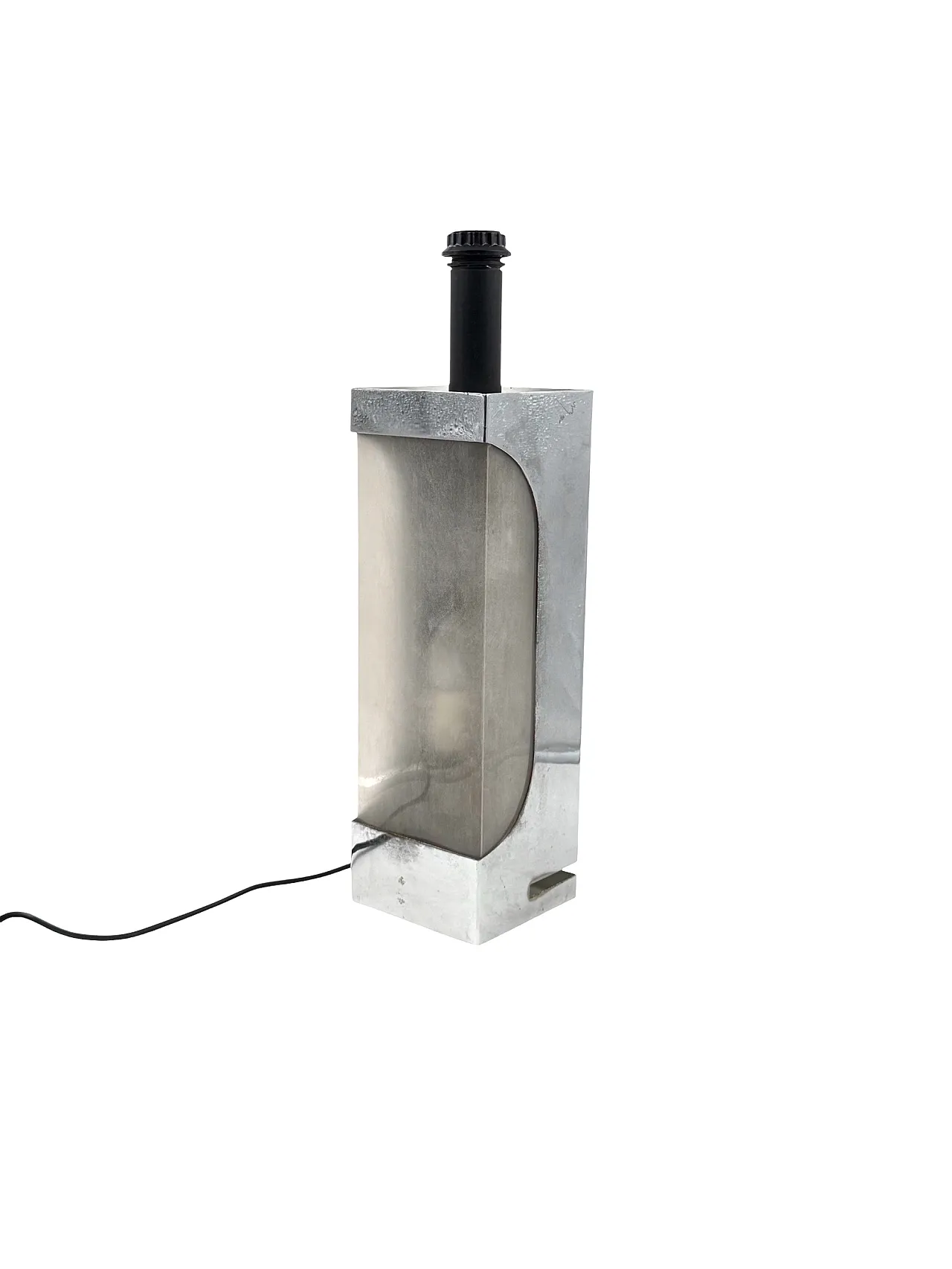 Base chromed table lamp Hollywood Regency, Luci Italia, 1970 7