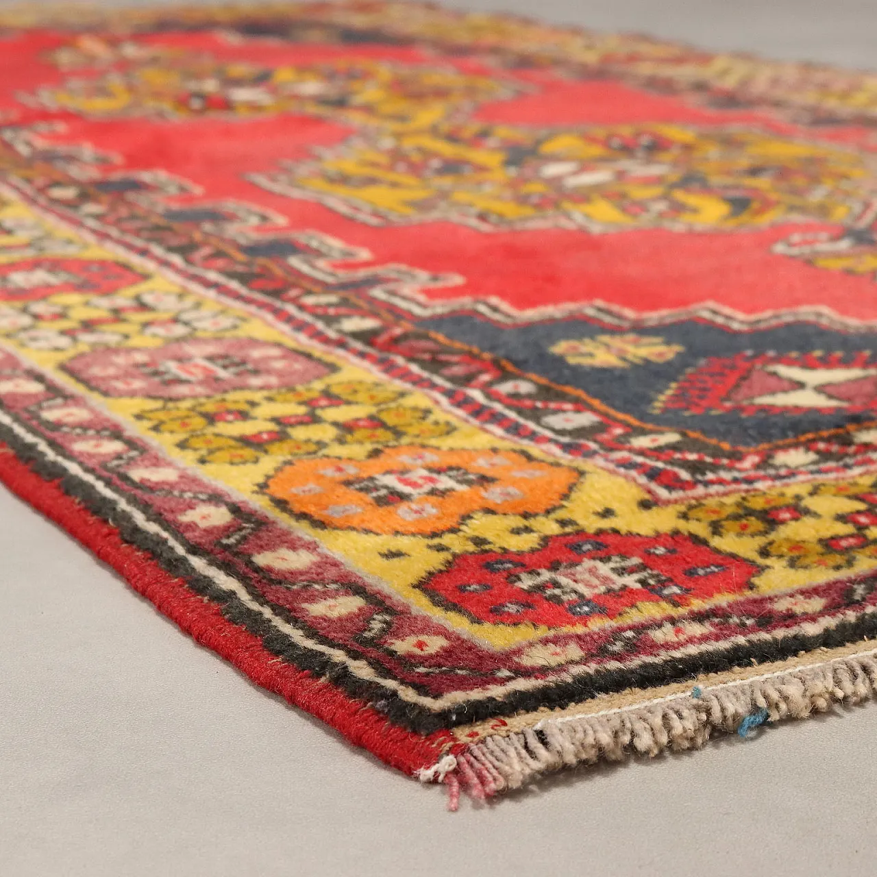 Joruk rug in cotton and wool with heavy knot, 20th century 4