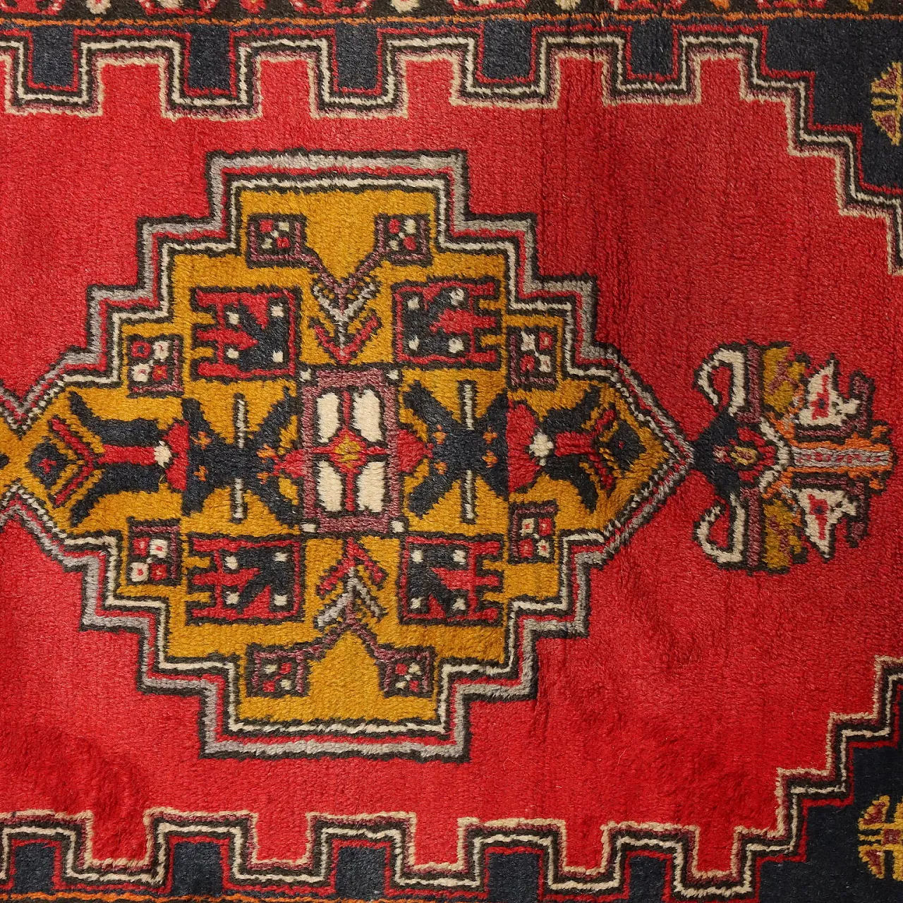 Joruk rug in cotton and wool with heavy knot, 20th century 5