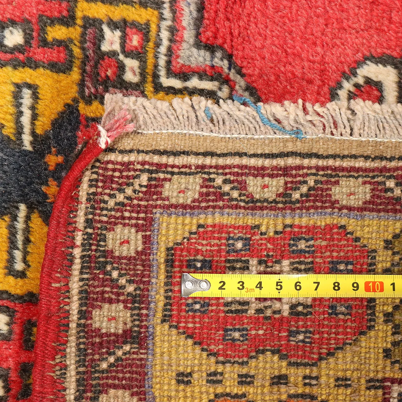 Joruk rug in cotton and wool with heavy knot, 20th century 8