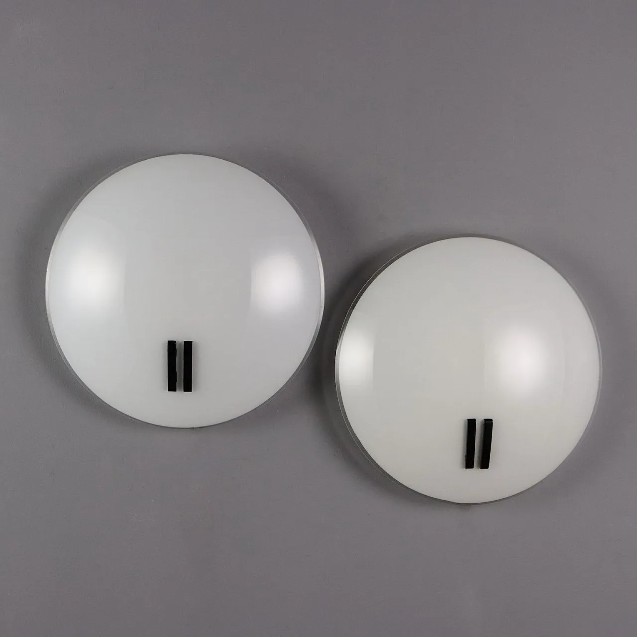 Coppia di lampade Perla di Bruno Gecchelin per O-luce, anni '80 7