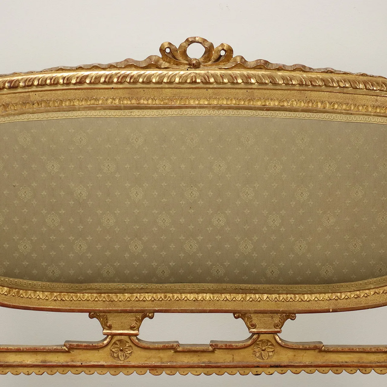 Divano in stile Neoclassico in legno dorato, '800 5