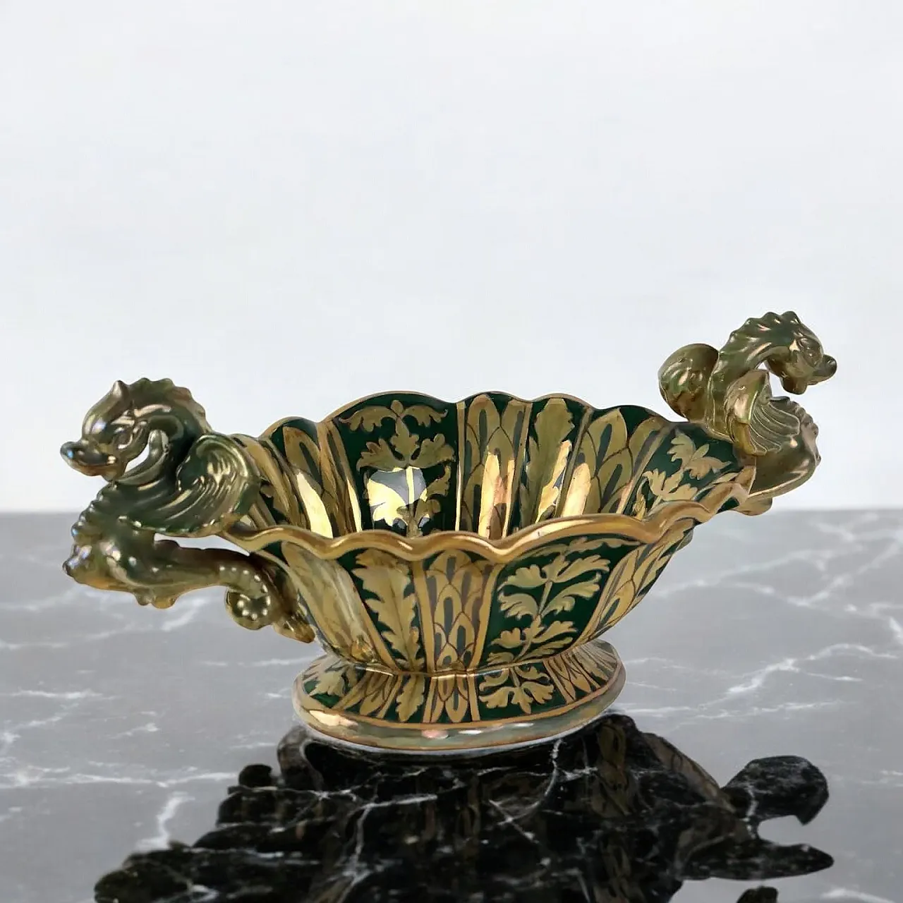 Fioriera in Maiolica a Lustro Robbia Gualdo Tadino 2