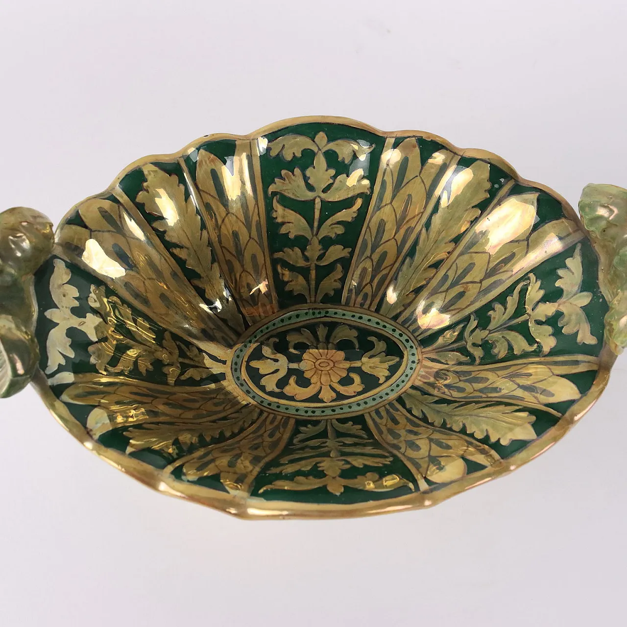 Fioriera in Maiolica a Lustro Robbia Gualdo Tadino 7