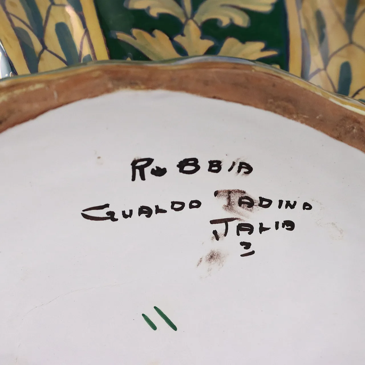 Fioriera in Maiolica a Lustro Robbia Gualdo Tadino 9