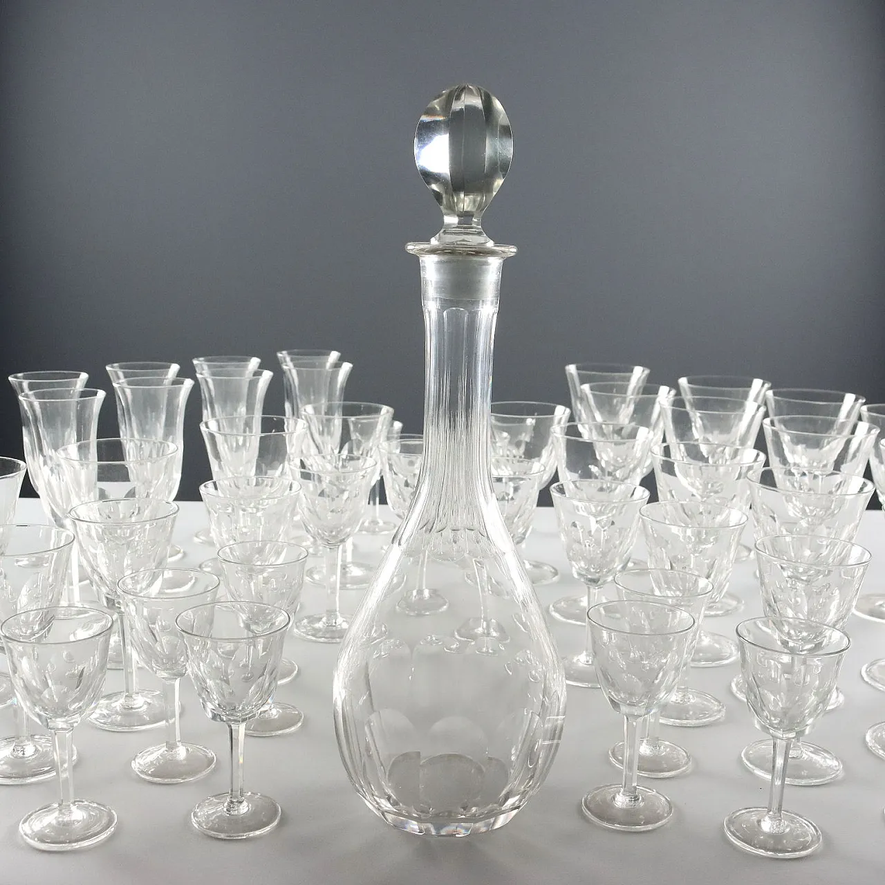 Servizio di bicchieri in cristallo tagliato, '900 3