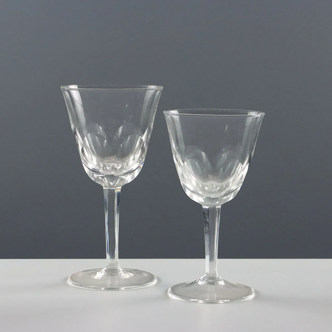 Servizio di bicchieri in cristallo tagliato, '900 6