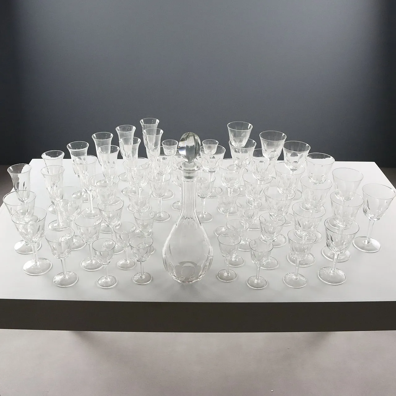 Servizio di bicchieri in cristallo tagliato, '900 10