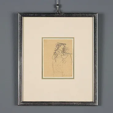 Disegno di Emilio Scanavino, anni '50