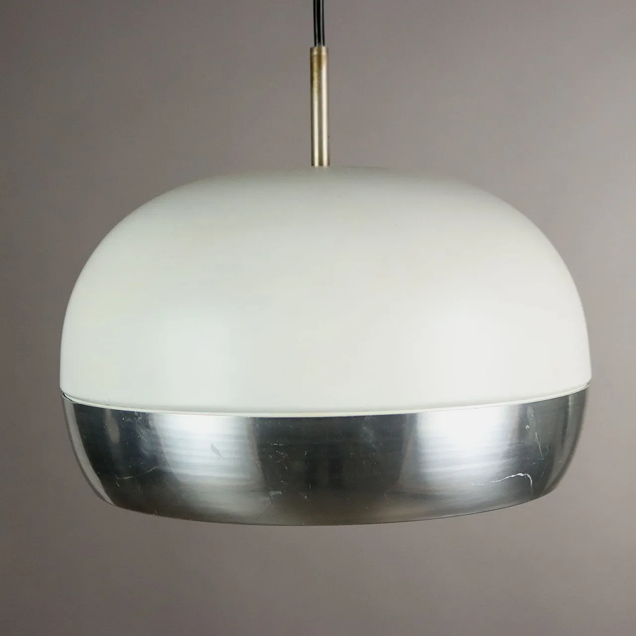 Aluminium ceiling lamp, 1960s 3