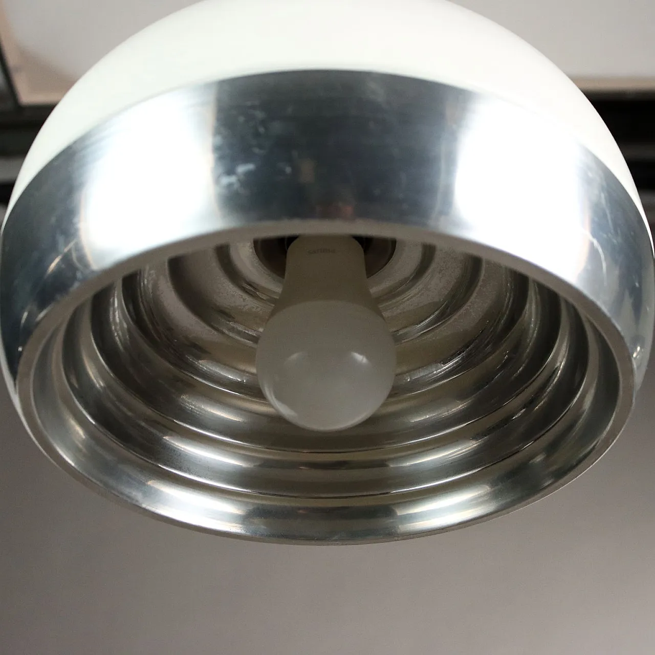 Aluminium ceiling lamp, 1960s 6