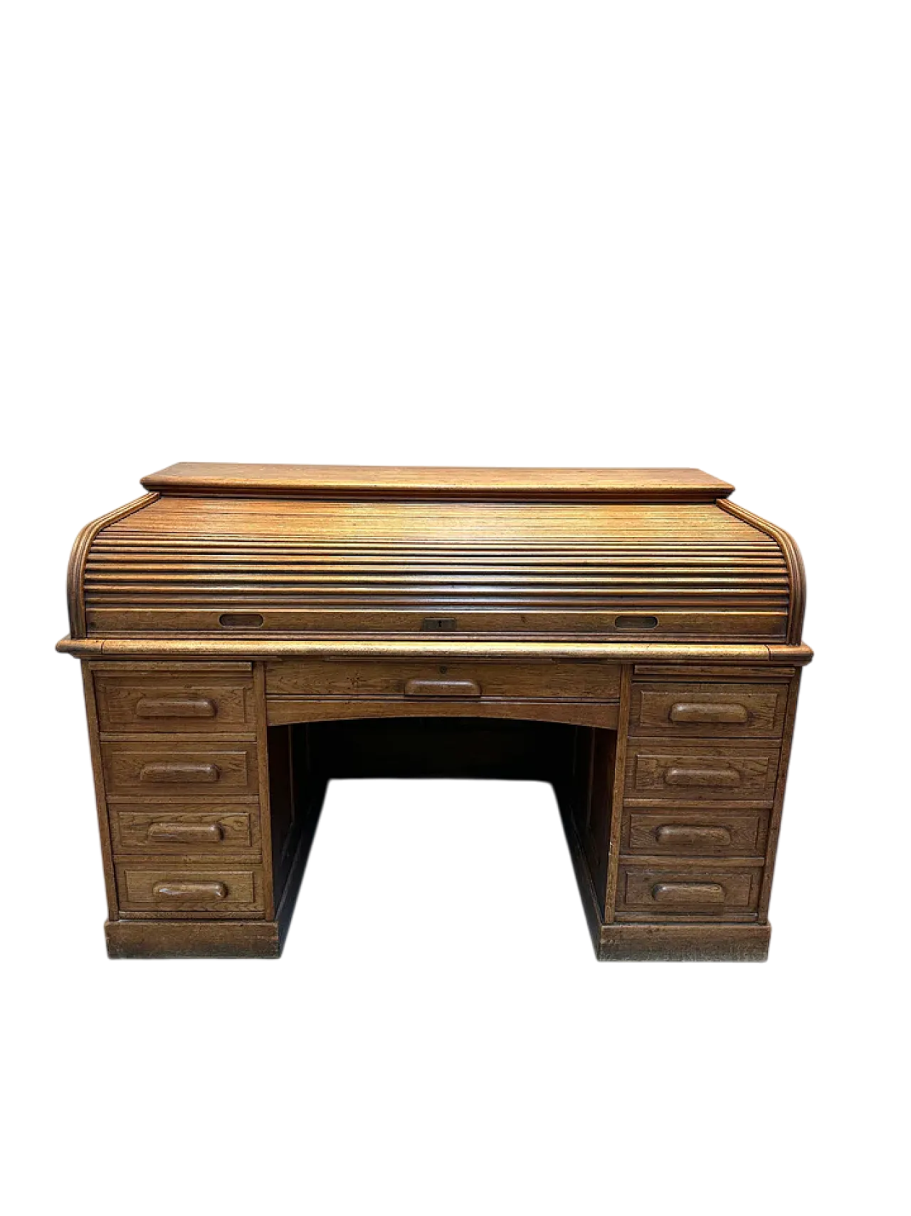 Scrivania con ribalta in rovere, '900 5