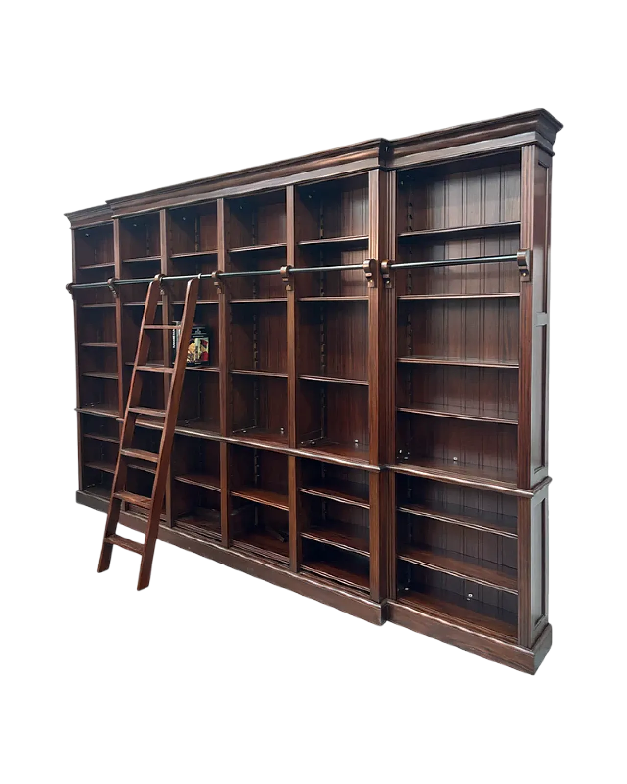 Libreria in mogano con scaletta, '900 8