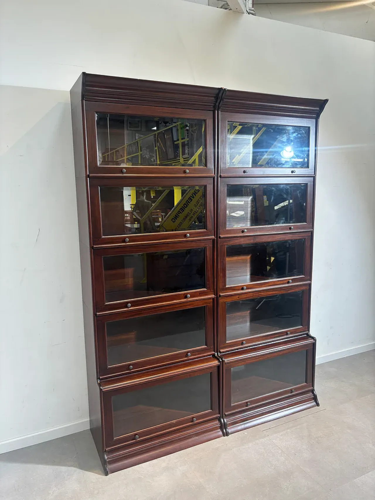Modular Globe Wernicke style cabinet in mahogany, 20th century 6